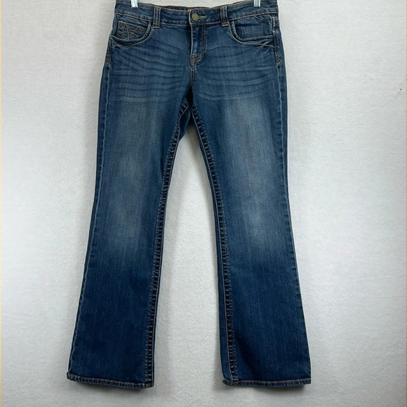 KUT from the Kloth Jeans Women’s Size 12 Blue Mid Rise Bootcut 32” Inseam - Picture 1 of 13